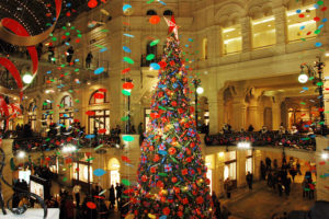 новогодняя елка в торговом центре